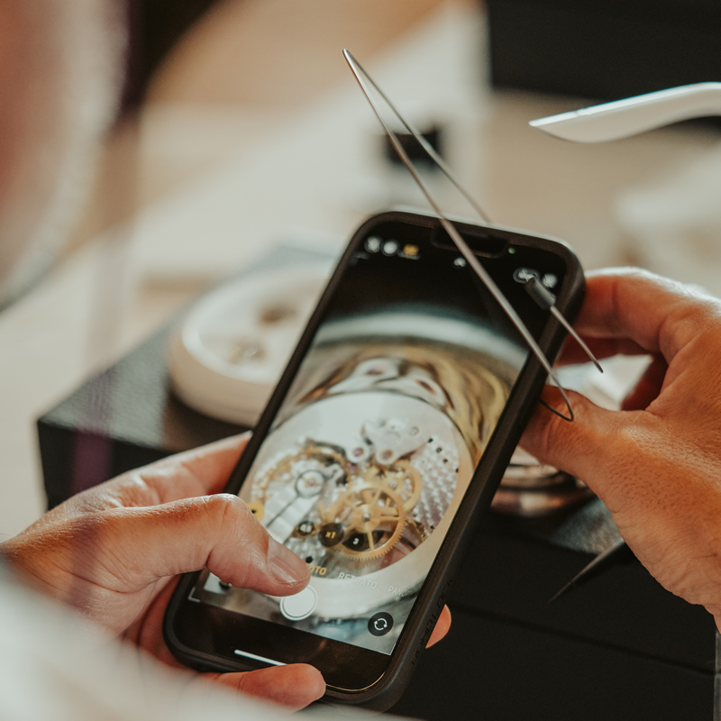 Reloj en preparación